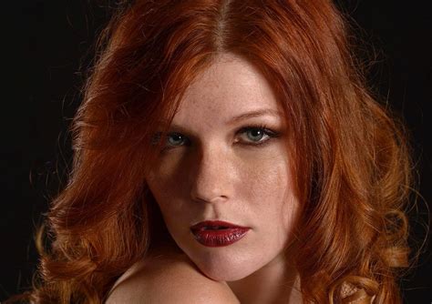 Mia Sollis Pro Photoshoot Alabaster Skin Cherry Lips Freckles Green
