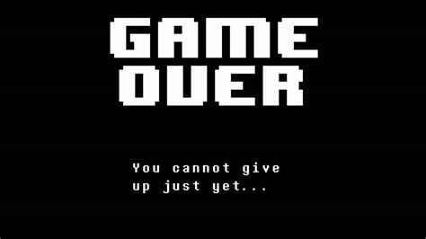 Undertale Game Over Screen Youtube