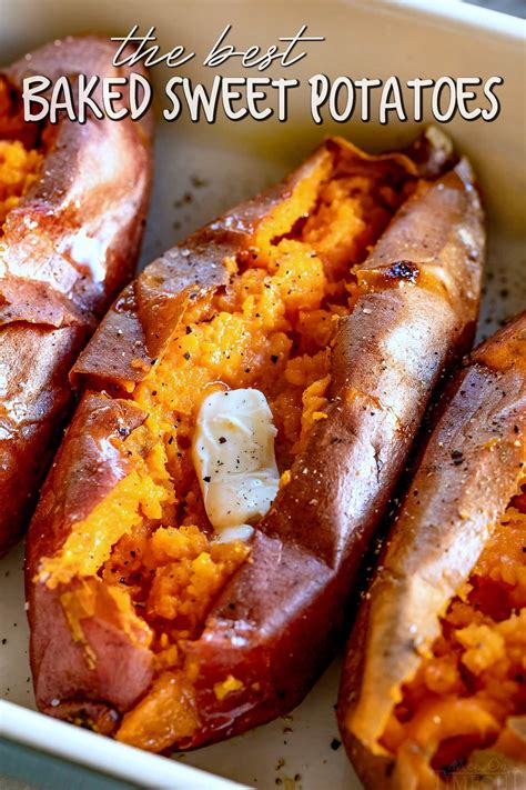 For sweet potatoes that are up to 4 inches in diameter, bake for an hour. Easy Baked Sweet Potato (How To Bake Sweet Potatoes) - Mom ...