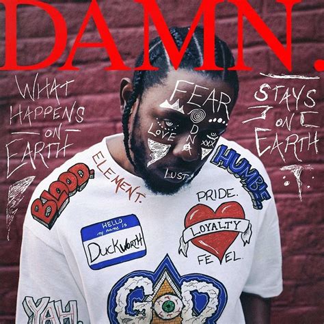Kendrick Lamar Damn Alternate Album Art Digital Art By Gary Zalatan