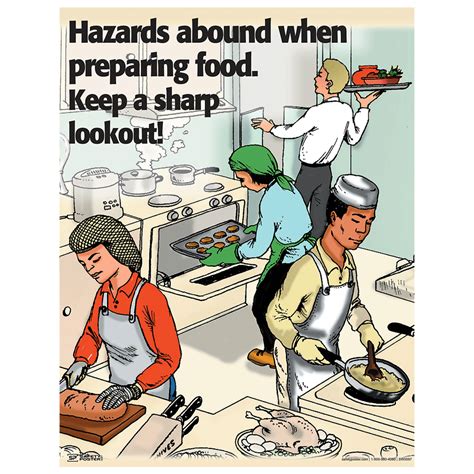 Safety Poster Hazards Abound When Preparing Food CS