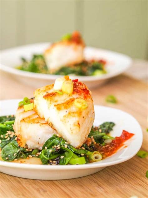 Chilean Sea Bass With Asian Glaze Healthy Valentines Day Dinner