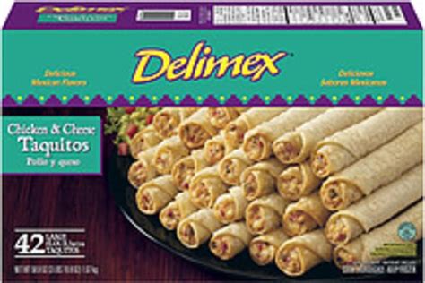 Delimex Chicken And Cheese Large 42 Ct Taquitos Flour 588 Oz
