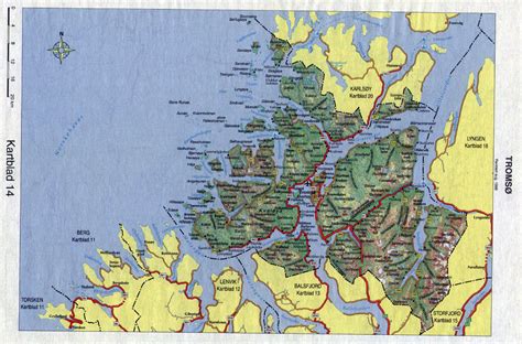 Северная Норвегия Кольские Карты
