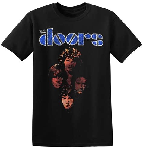 The Doors Tshirt Tee Old Band Black Vintage Classic Rock Band T Shirt 1