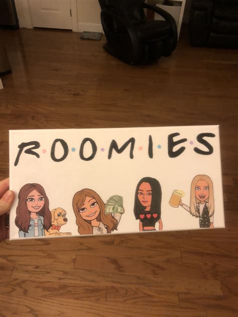 Roommate Bitmoji Craft Canvas Friends | College House Decor