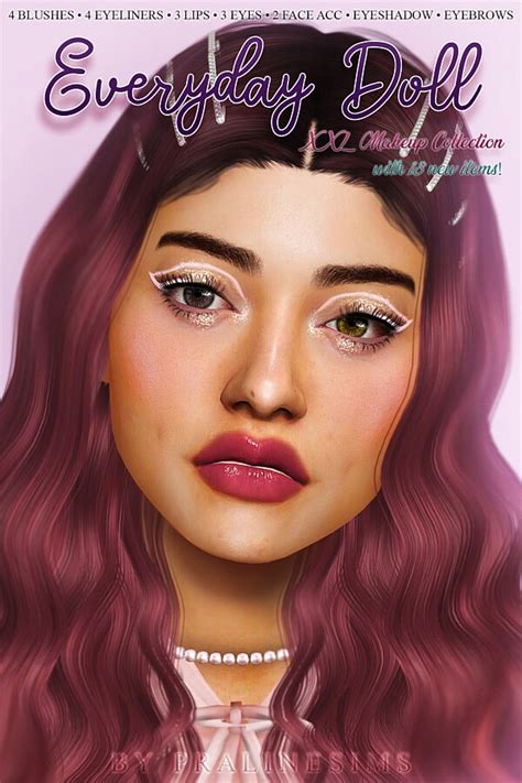 Doll Makeup Collection From Praline Sims • Sims 4 Downloads