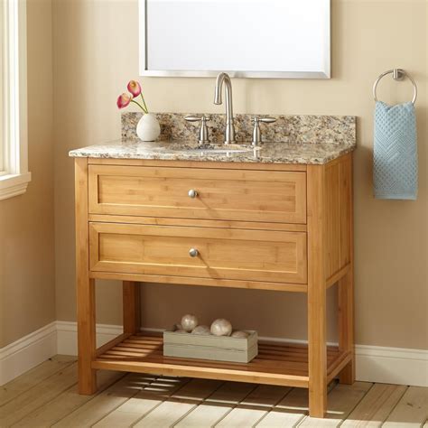 Homedepot.com has been visited by 1m+ users in the past month 36" Narrow Depth Taren Bamboo Vanity for Undermount Sink ...