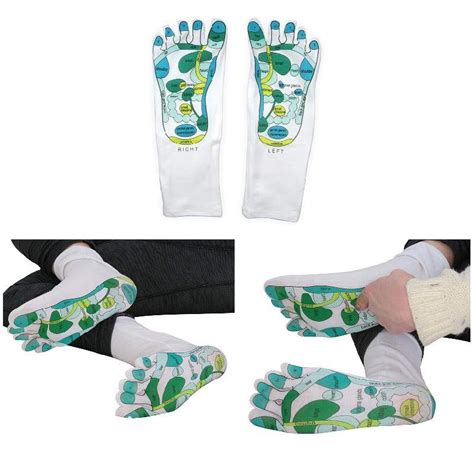 Reflexology Socks Single Toe Design Far East Healing Principles Sock J9mens Arm Warmers