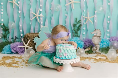 How To Do A Mermaid Cake Smash Raleigh Tonya Hurter Photography