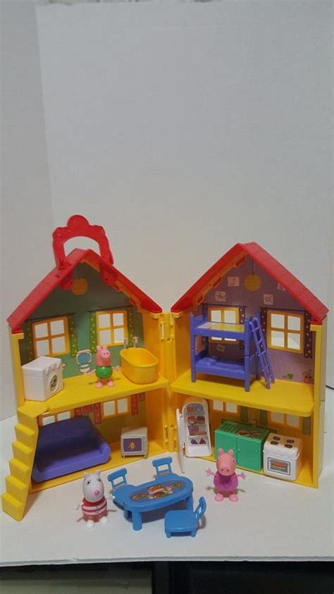Peppa Pig Peppas Deluxe House Play Set With 3 Figures 1904824022