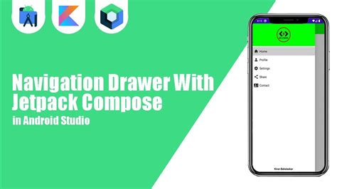 Navigation Drawer With Jetpack Compose In Android Studio Kotlin