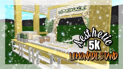 Roblox Bloxburg Aesthetic 5k Lemonade Stand Youtube