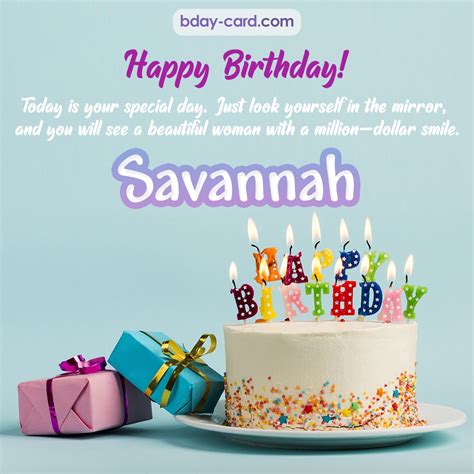 Birthday Images For Savannah Free Happy Bday Pictures And Photos BDay Card Com