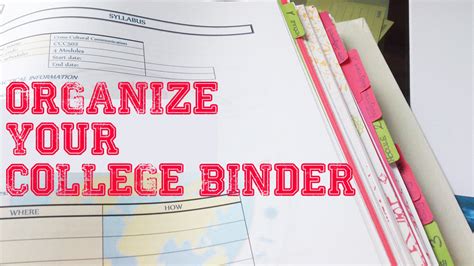 On this page, you can easily know about how to organize business cards. How to organize your college binder | Study. Read. Write.