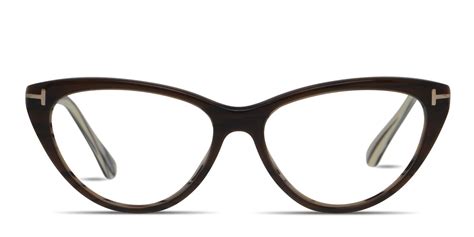 Tom Ford Tf5247 Brown Prescription Eyeglasses Eyeglasses Frames For Women Eyeglasses For