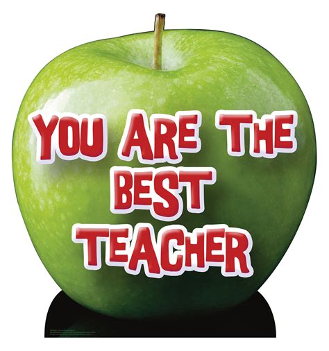 Life Size Apple You Are The Best Teacher Cardboard Standup