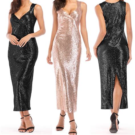 Buy Womens Sparkle Glitzy Glam Sequin Sleeveless Flapper Party Club