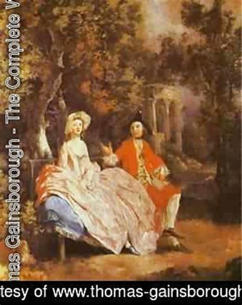 Self Portrait With His Wife Margaret 1746 47 By Thomas Gainsborough