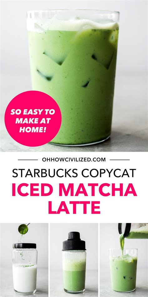 Starbucks Iced Matcha Latte Copycat Recipe Oh How Civilized