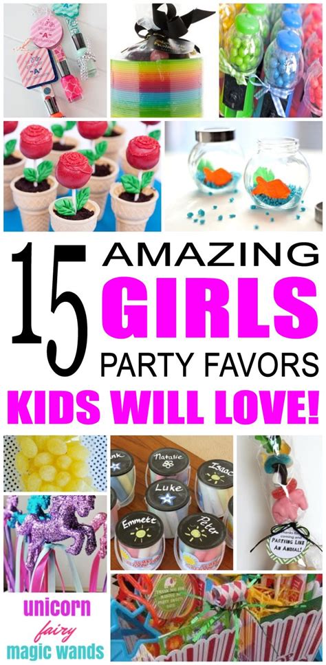 Girl Party Favor Ideas Kid Bam Party Favors For Kids Birthday