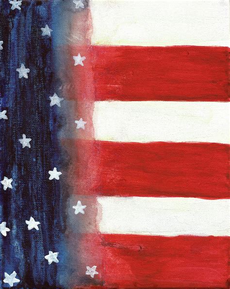 American Flag Painting By Susanne M Ryan Fine Art America