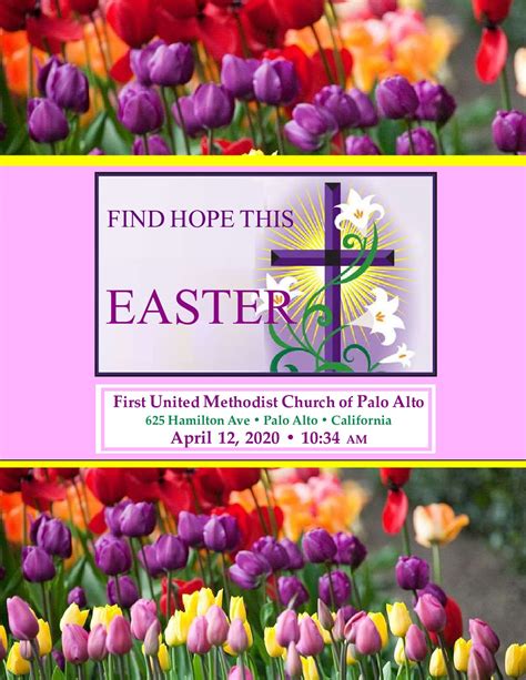 Easter Sunday 2020 Online Bulletin Final First Palo Alto United