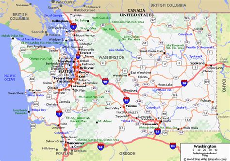 Map Of Oregon And Washington State Path Map