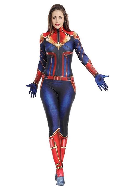 Womens Captain Marvel Halloween Costume Costumescenter