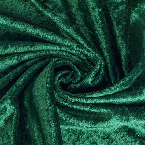 10 Yards Velvet Fabric Roll Emerald Green Cv Linens