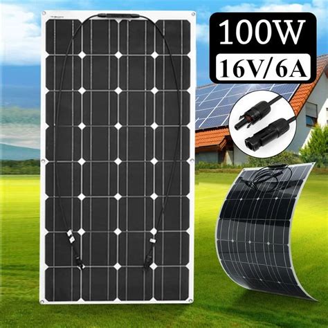 12v 100w Monocrystalline Flexible Solar Pane Eco Energy Supplies
