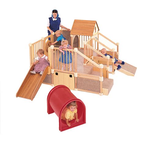 Most Popular Play Structure Kindergarten Kids Wooden Indoor Playground