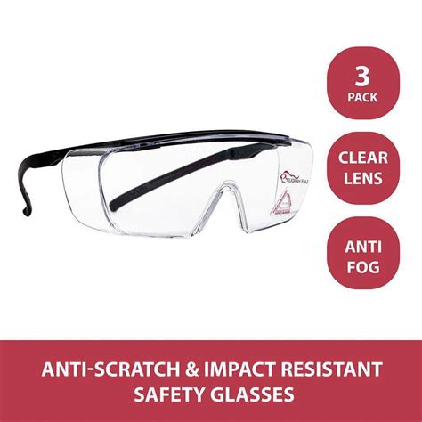 Safe Handler Duarte Premium Over Glasses 3 Pairs Ansi Z871 Resistant
