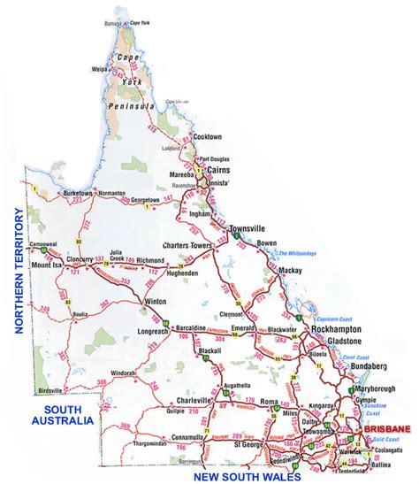 Queensland Train Map