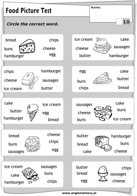 Worksheets for reviewing food and drinks. worksheet Food pt2