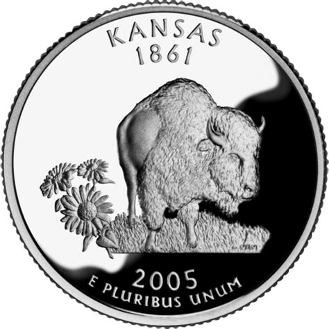 2005 D American 25 Cent State Quarter Series Kansas