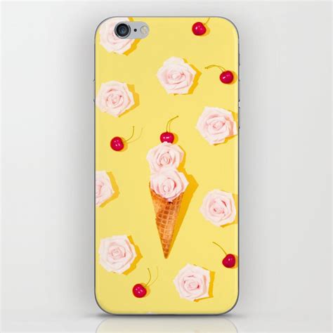 Buy Abstract Flower Ice Cream Iphone Skin By Newburydesigns Worldwide