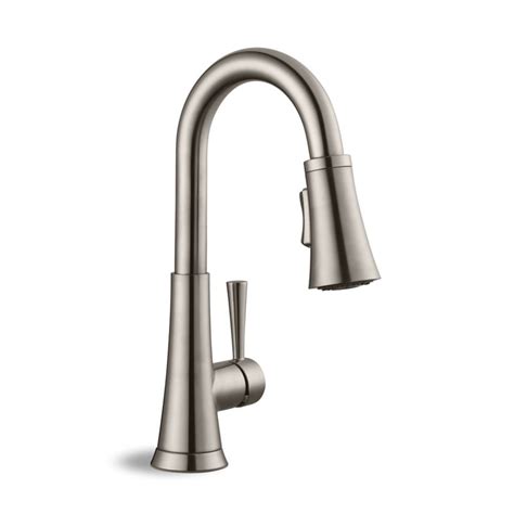 Glacier Bay High Arc Bathroom Faucet In Brushed Nickel The Home Depot Canada