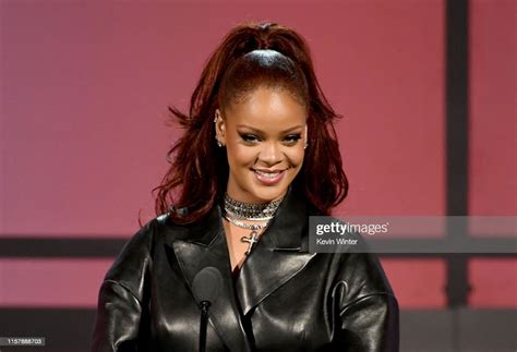 Rihanna Speaks Onstage At The 2019 Bet Awards On June 23 2019 In Los