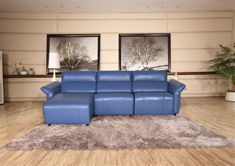 Light Blue Leather Sectional Sofa Photos Cantik