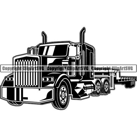 Truck Driver Trucking Trucker Driving Transportation Semi Flatbed