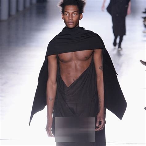 Rick Owens Menswear Show In Paris Highlighted By Male Nudity Fashion News