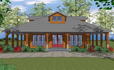 The best wrap around porch house floor plans. House Plan 6471-00032 - Country Plan: 1,225 Square Feet, 2 ...