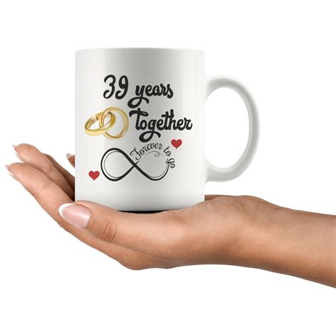 39th Wedding Anniversary T For Him And Her Married For 39 Etsy