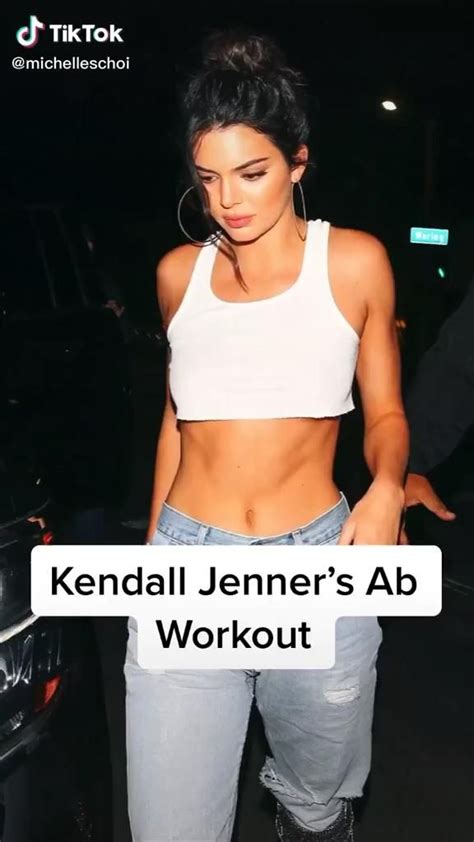 kendall jenner s abs workout [video] in 2020 kendall jenner ab workout abs workout kendall