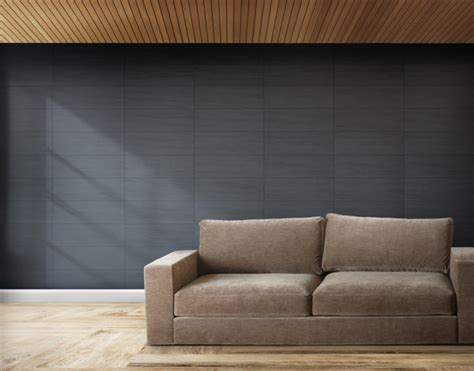 The deep rich color really comes out when it's paired with gray, but without making the room feel dark. Free Photo | Brown sofa in a room with gray walls