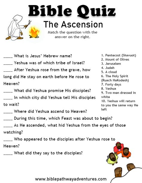 The Ascension Bible Quiz Bible Study Lessons Bible Curriculum