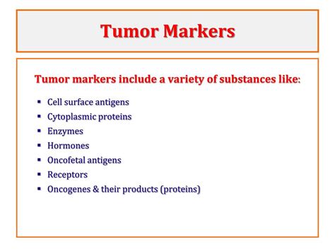 Ppt Tumor Markers Powerpoint Presentation Free Download Id3579109