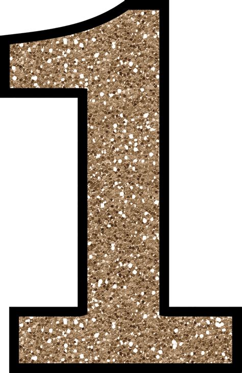 Number 1 Clipart Glitter Number 1 Glitter Transparent Free For