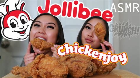 asmr jollibee chicken joy eating sounds soft whispers 먹방 mukbang youtube